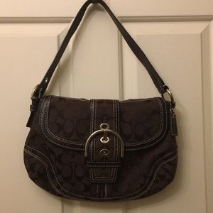 Coach Soho Signature Big Flap Hobo Bag 10297
